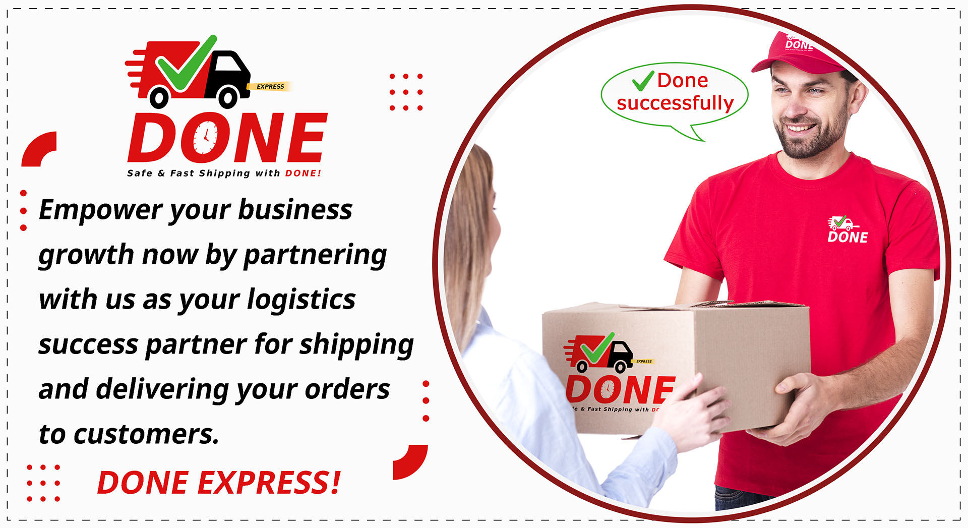 Shipping service with DONE EXPRESS