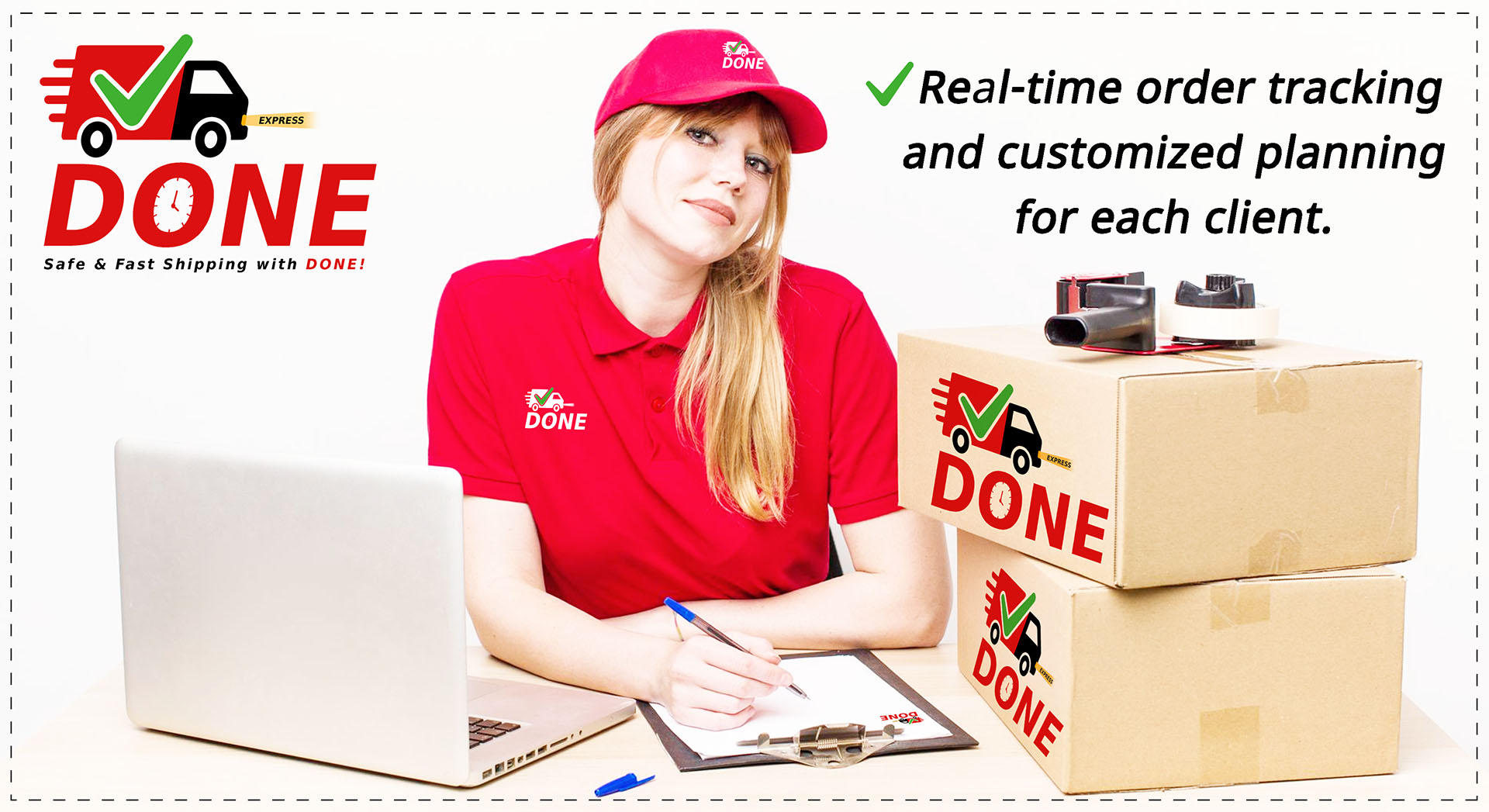 Real-time order tracking and customized planning For every client with DONE EXPRESS